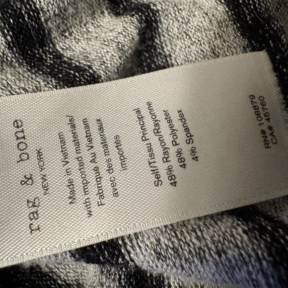 Rag and Bone Gray and Black Striped Dress size Medium EUC - Picture 6 of 6